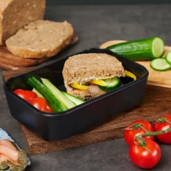 Gastroback Lunchbox schwarz, mit Bambusdeckel