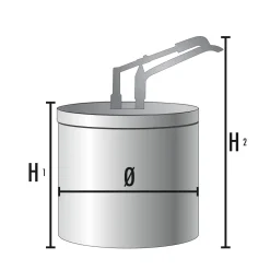 Gebäckfüllm. mit Hebelbed. 1-tlg.10 l