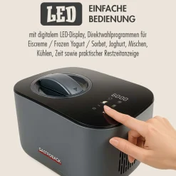 Mini Gelateria 2-in-1 Kompressor-Eismaschine 1 l