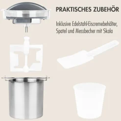Mini Gelateria 2-in-1 Kompressor-Eismaschine 1 l
